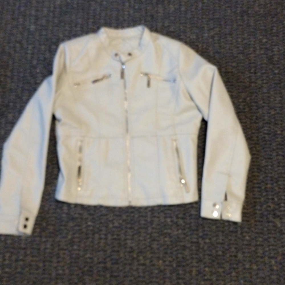 Leather kids jacket